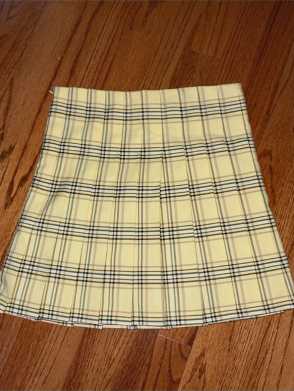 Y2K Plaid Yellow Mini Skirt - Casual Women's Skirt